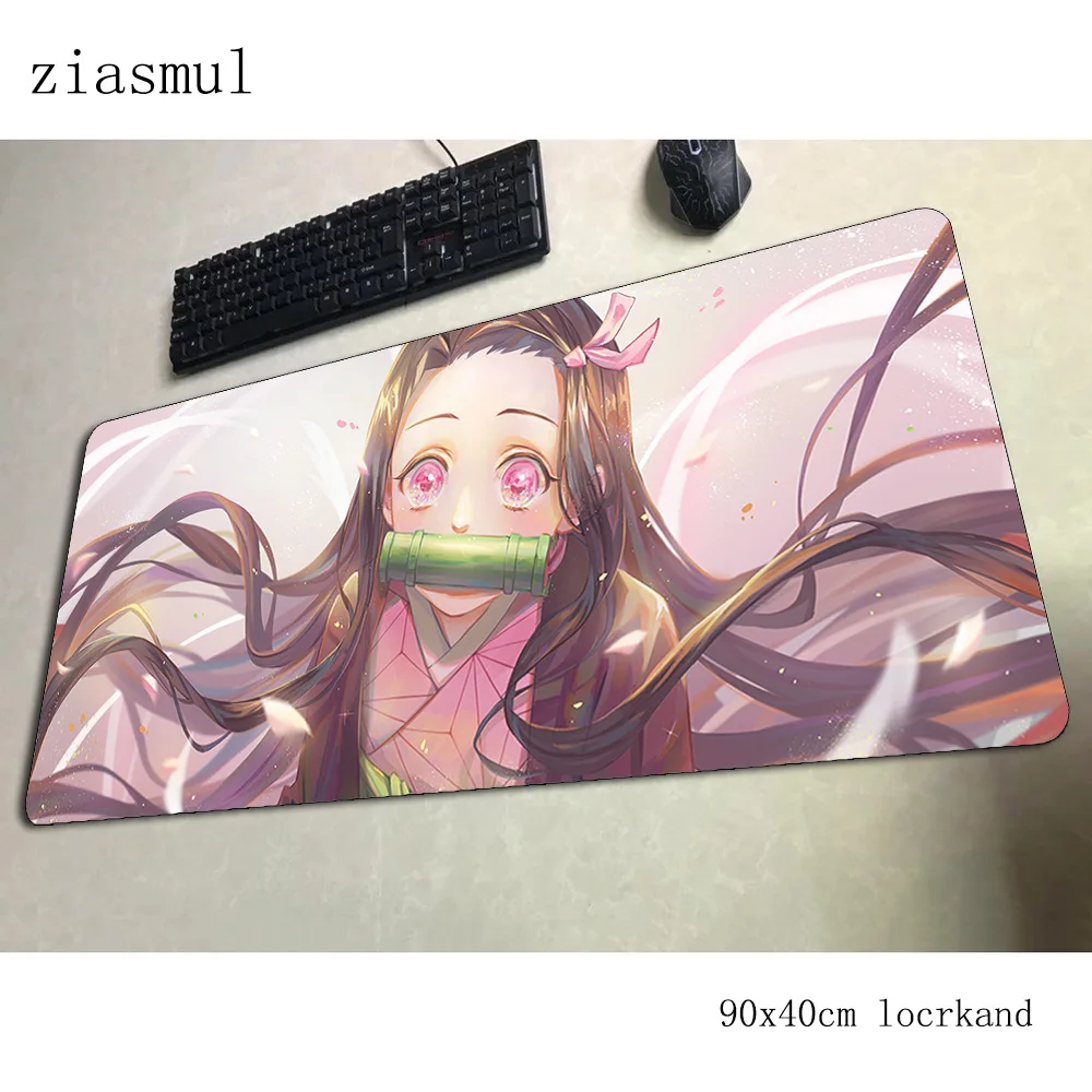 Kimetsu no Yaiba коврик для мыши pc популярный геймерский коврик для мыши 900x400x3 мм коврик для мыши с HD рисунком эргономичный гаджет офисный стол коврики
