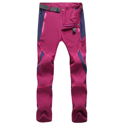 Best Lightweight Water Repellent Windproof Fast Dry Hiking Pants Womens On Sale - Цвет: Бургундия