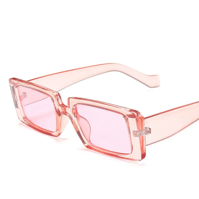 RBROVO 2021 Square Retro Sunglasses Women Vintage Sun Glasses For Women/Men Luxury Brand Eyeglasses Women Small Oculos De Sol PinkPink