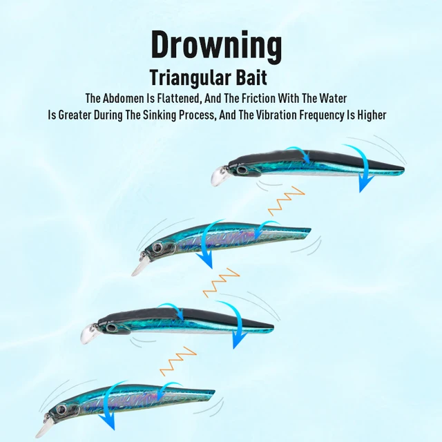 LEYDUN 아티스트 FR 사일런스 싱킹 미노우 낚시 미끼는 빠른 검색과 고품질 하드 미끼의 조합으로 농어를 잡을 수 있는 최고의 선택입니다.