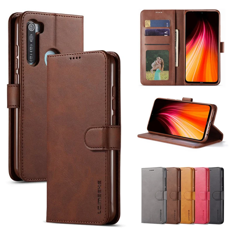 Чехлы для Xiaomi Redmi Note 8 T Pro чехол роскошный флип кошелек магнитная подставка