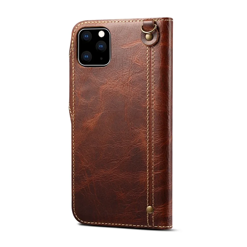 Solque Чехол книжка из натуральной кожи для iPhone 11 12 Pro Max чехол телефона Роскошный