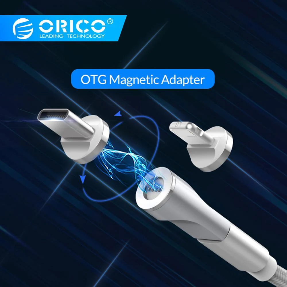 

ORICO OTG Magnetic Adapter Micro USB to Type C Charging Converter for Macbook iPhone Samsung Galaxy Huawei Mobile Phone