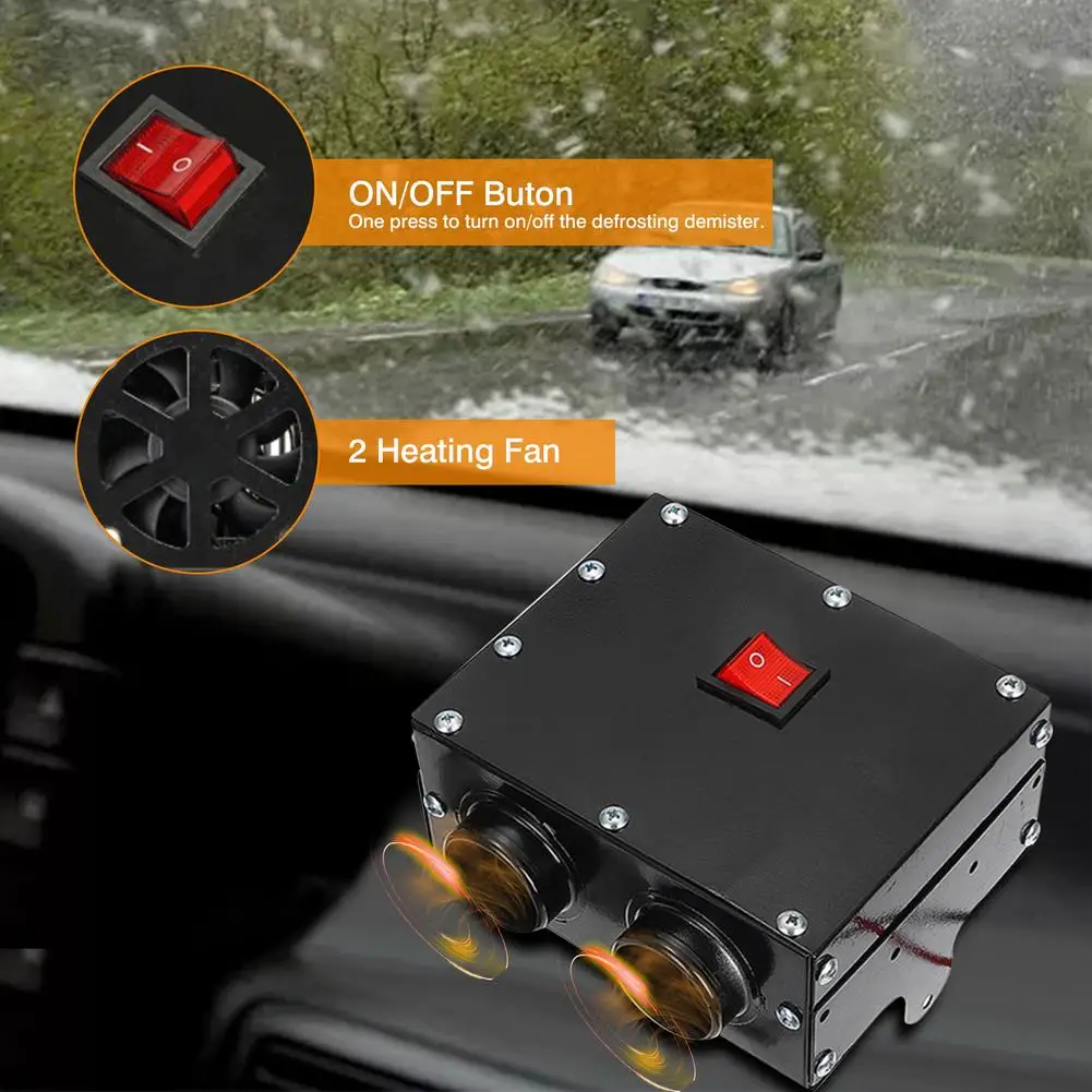 Car Heater 12V/24V Energy Saving PTC Car Fan Air Heater Instant Heating  Parking Heater Windscreen Demister Defroster - AliExpress