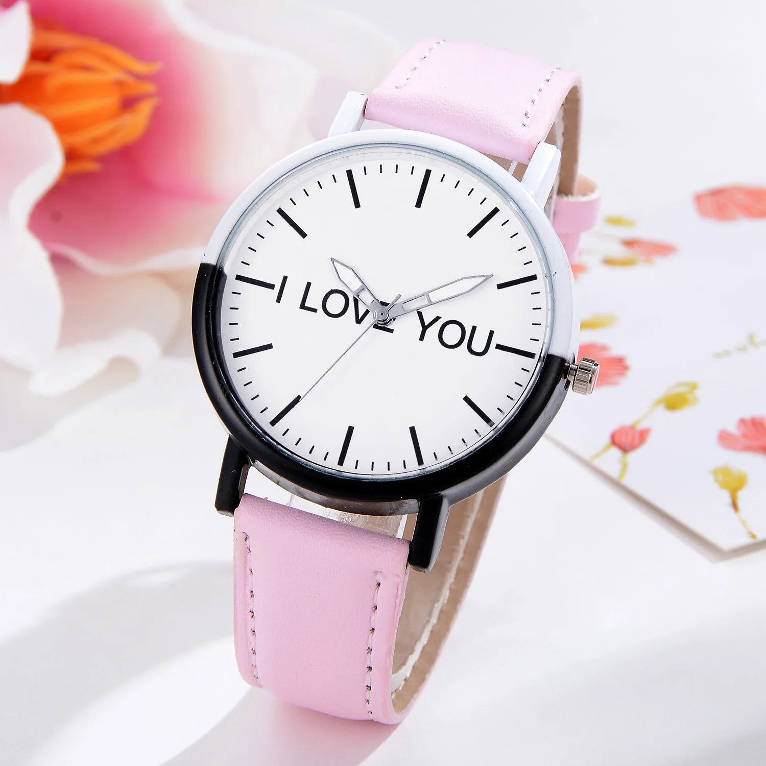 2019 Мода I LOVE YOU Английский алфавит женские часы студенческие романтические парные