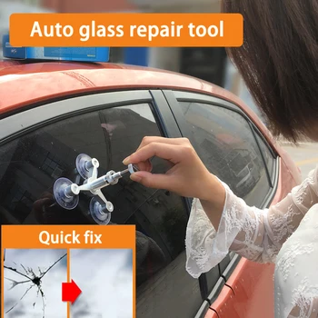 

Aluminum Alloy Car Windshield Glass Crack Chip Windscreen Repair DIY Tools Kit