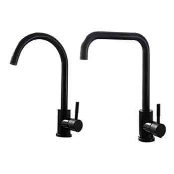 

Kitchen Faucet 360 Rotation Kitchen Mixer Tap Home Black Fapully Swivel Tap 37MD