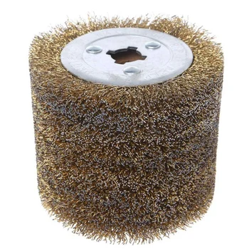 

Wire Brush Wheel 0.5mm Wood Open Paint Polishing Deburring Wheel for Electric Striping Machine