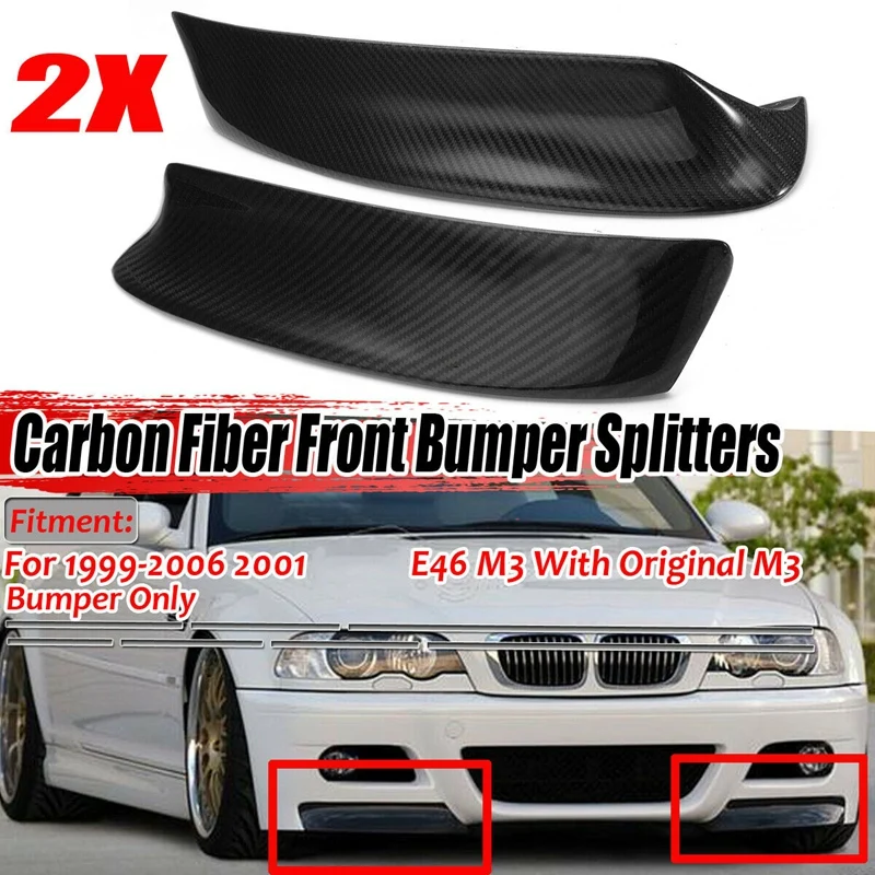 Передний бампер из углеродного волокна для-BMW E46 M3 1999-2006 | Автомобили и мотоциклы