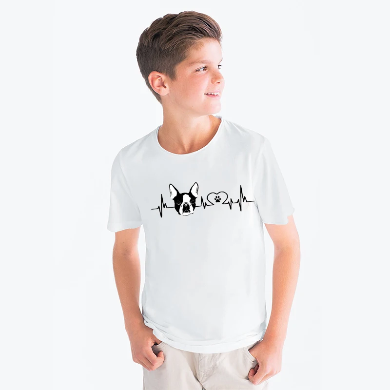 kids t shirt 1 Г., новая детская футболка с принтом в виде сердца, футболка с короткими рукавами футболка для мальчиков Повседневная летняя футболка для малышей, От 2 до 14 лет - Цвет: kids t shirt 1