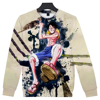 

Harajuku One Piece Sweatshirt Men/Women Fashion Casual O-Neck Capless Long Sleeve Hoodies 3D Print One Piece Anime Hoodie