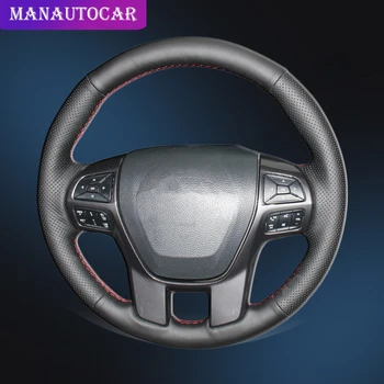 

Car Braid On The Steering Wheel Cover for Ford Ranger 2016 2017 2018 2019 Everest 2016 2017 2018 2019 DIY Auto Leather Covers