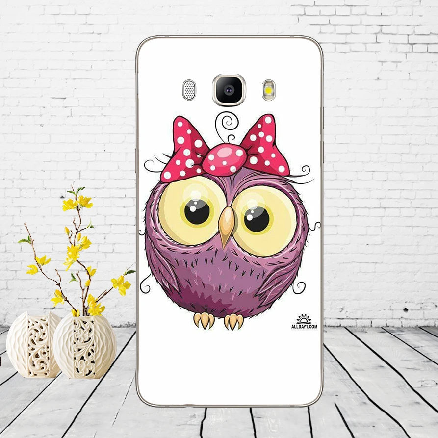 95DD с милой совой сердца Lover Рождественский Мягкий силиконовый чехол для Samsung Galaxy A3 a5 A6 A8 j3 j5 j7