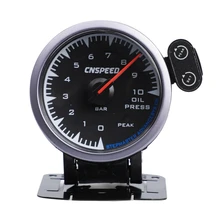 2,5 дюймов 60 мм электронный манометр давления масла+ Датчик красочный Акула циферблат