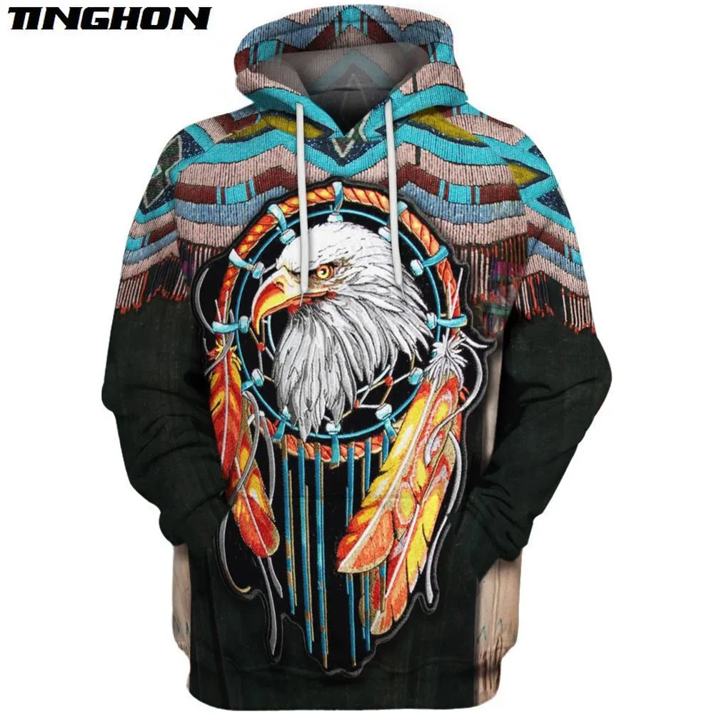 native print hoodie