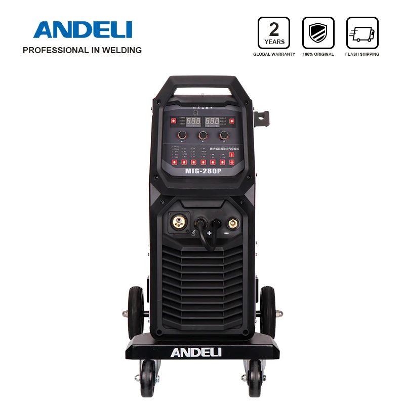 Аппарат для сварки ANDELI Smart uniconity MIG, алюминиевый сварочный аппарат, двойная импульсная система, инвертор для лазерного устройства, 18 м/мин, 280P
