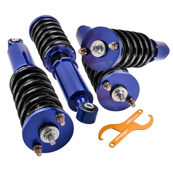 

Free shipping Coilover Kits for Honda CR-V 1996-2001 EX LX SE Adj. Height Shock Absorber Blue Suspension Spring Front + Rear