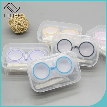 

TTLIFE Colorful Contact Lens Case Waterproof Leak-Proof Portable Mini Contact Lens Storage Box Colored Eye Contact Lenses