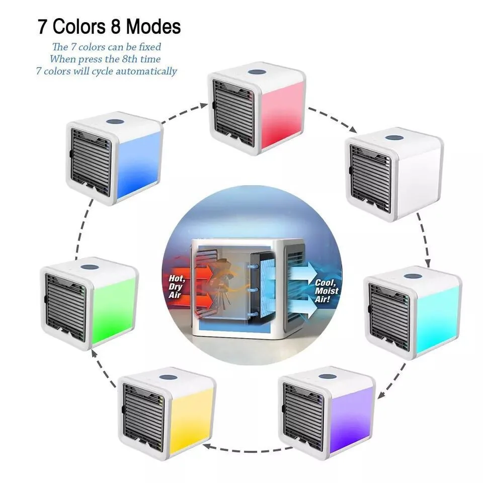 USB воздушный охладитель 4 цвета легкий Настольный охлаждающий вентилятор воздуха вентилятор для домашнего офиса мини портативный кондиционер увлажняюший очиститель