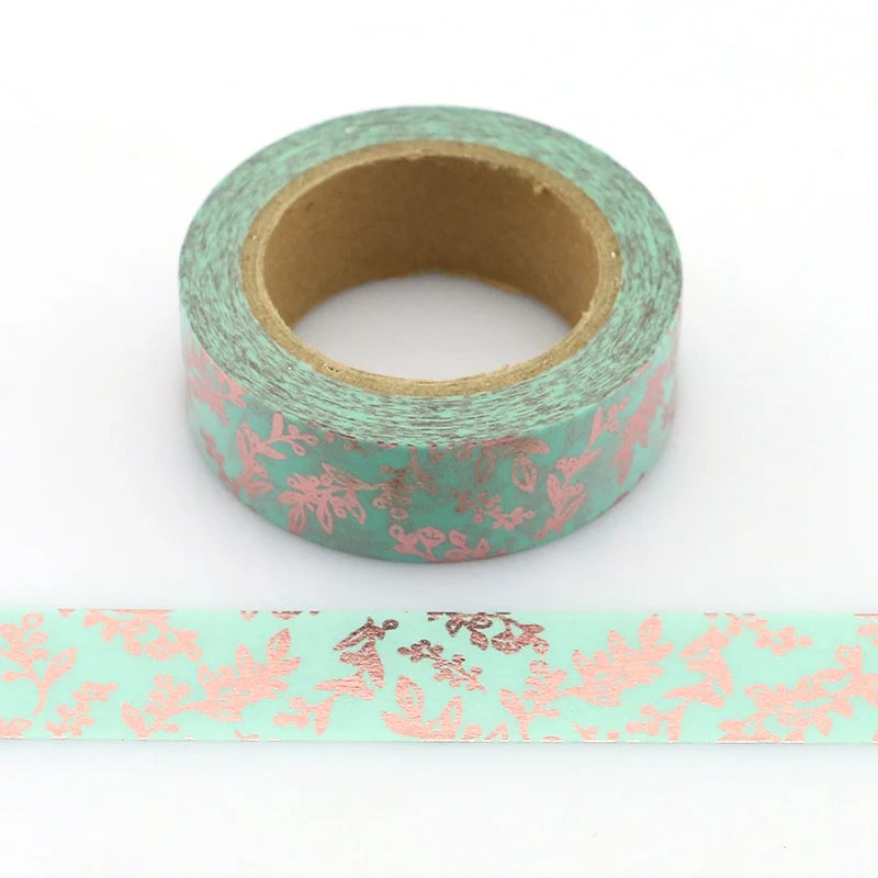 High quality 10pcs/lot Leaves Valentines Foil Washi Tapes for Scrapbooking Planner Bujo Adhesive Masking Kawaii Stationery | Канцтовары