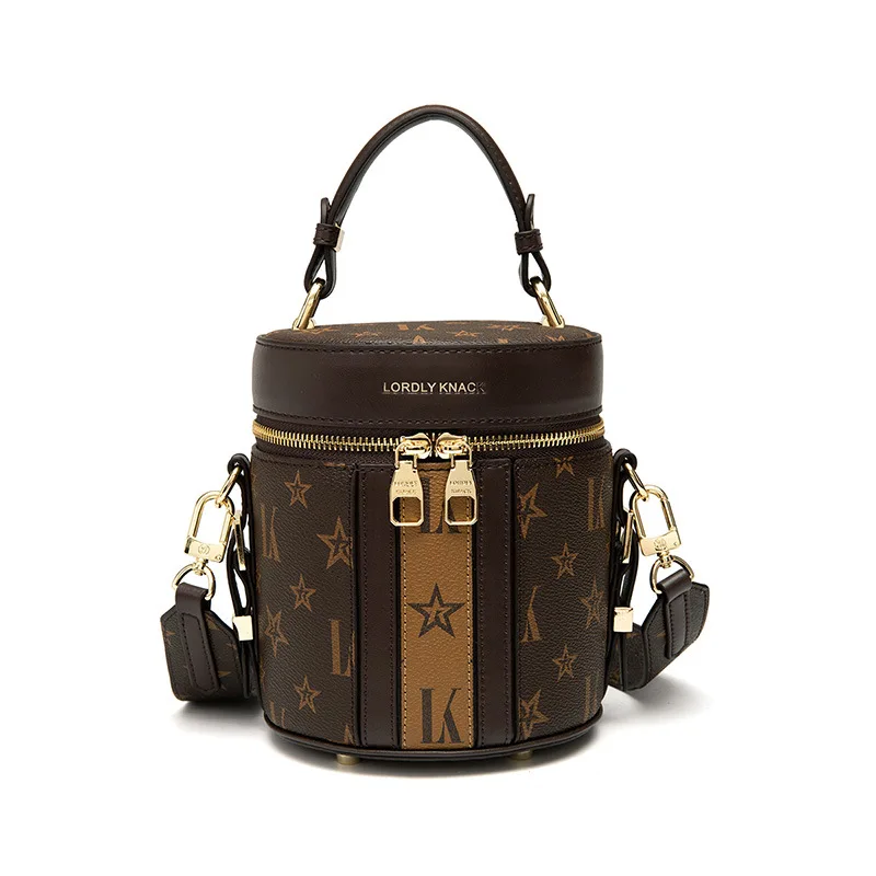

Top-handle Bucket Bag Chain Crossbody Bags for Women Leather Luxury Handbags and Purses Female Brand Designer Copy Shoulder Bag