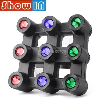 

9*40W RGBW LED COB Matrix Blinder Light Projetor DMX Luz DJ Disco Home Party Music Decoration Stage Effect Lighting Cabeza Movil