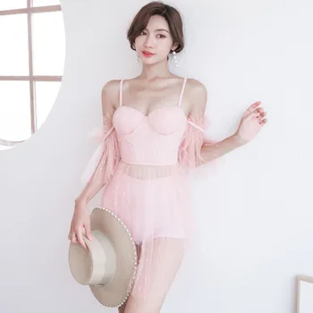 

Saida De Praia Female 2019 Womens Bathing Suits Separate Swimsuit For Women Two Pieces Surf Clothing Overflow New Sexy Underwire