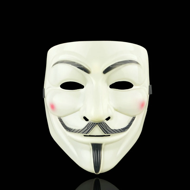 Анонимные костюмы с масками Vendetta Face косплей для модной вечеринки Стильные
