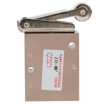 

PT 1/4 Thread Roller Type Mechanical Pneumatic Valve 2 Position 3 Way Tool Metal