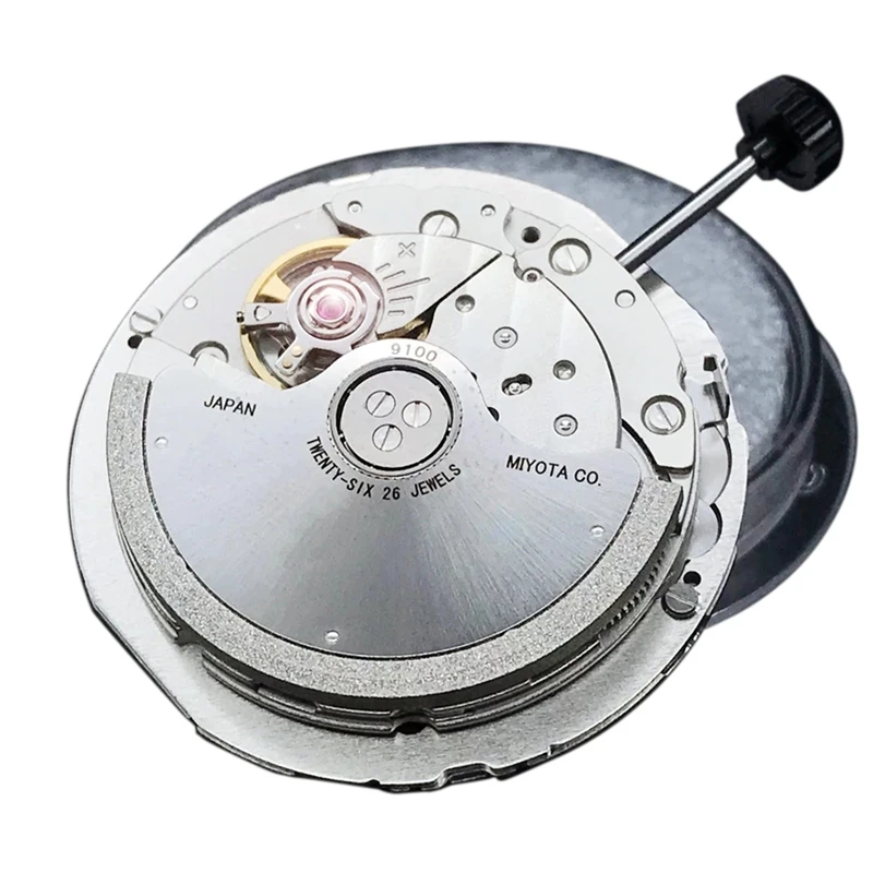 9100 Automatic Mechanical Movement Top Luxury Brand Watch Replace Movt Parts Twenty-Six Jewels with White Datewheel | Наручные часы