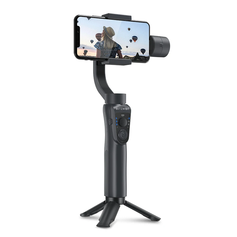 BlitzWolf BW-BS14 bluetooth 3-осевой шарнирный стабилизатор для камеры GoPro с тремя регулируемыми режимами для мобильных телефонов bluetooth Ручные стабилизаторы