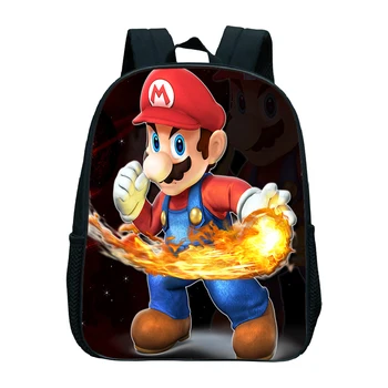 

Hot Sale Super Mario Bro Backpack Boys Children Mini Book Mochilas Beautiful Printing Pattern Kids Kindergarten Rucksack