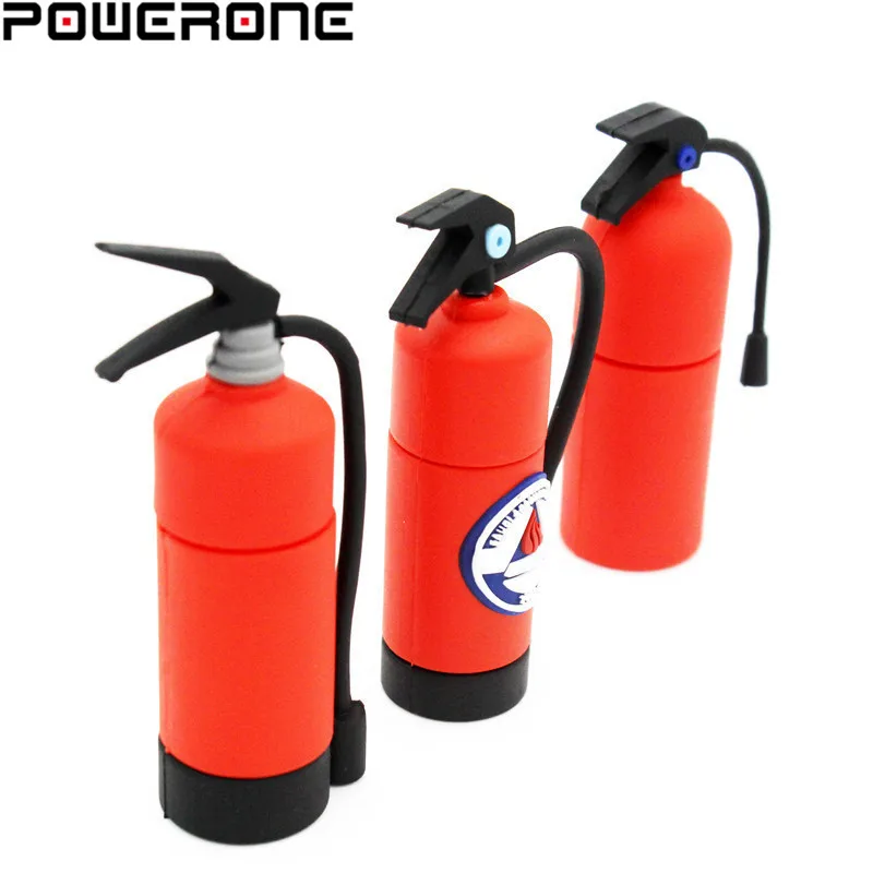 POWEONE мультяшный Огнетушитель флеш накопитель 4 ГБ 8 16 32 64 противопожарный usb флешки
