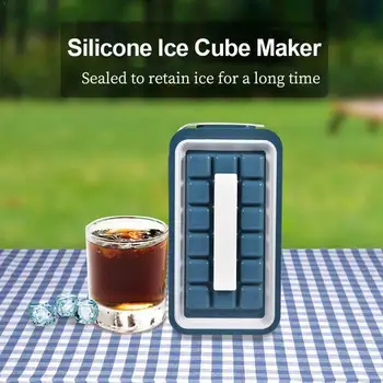 

32 Grids Large Cavity Ice cube tray BLack Drink Jelly ice Freezer Mould easily Maker Kitchen Stocked Tools removed B3A0