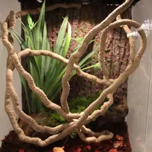 Artcifial поддельные ротанга Хамелеон ящерица вьющиеся растения для резервуар для рептилий ландшафтное украшение тропического леса