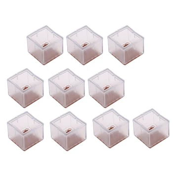 

10pcs Anti-skid Chair Leg Caps Flexible Rubber Furniture Feet Cups Ends Floor Protectors for Coffee Table Glides Home Cafe Use