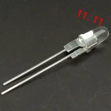 10 шт./лот 5 мм 940nm Высокая мощность ИК светодиодный инфракрасный светодиод Невидимый светильник 9 градусов 24mil чип использовать для принтера или дистанционного