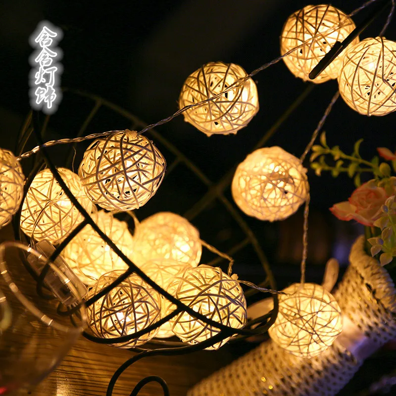 

Christmas tree decorations indoor atmosphere lamp 5 cm cm Thailand chinlon lamp series of LED lights series