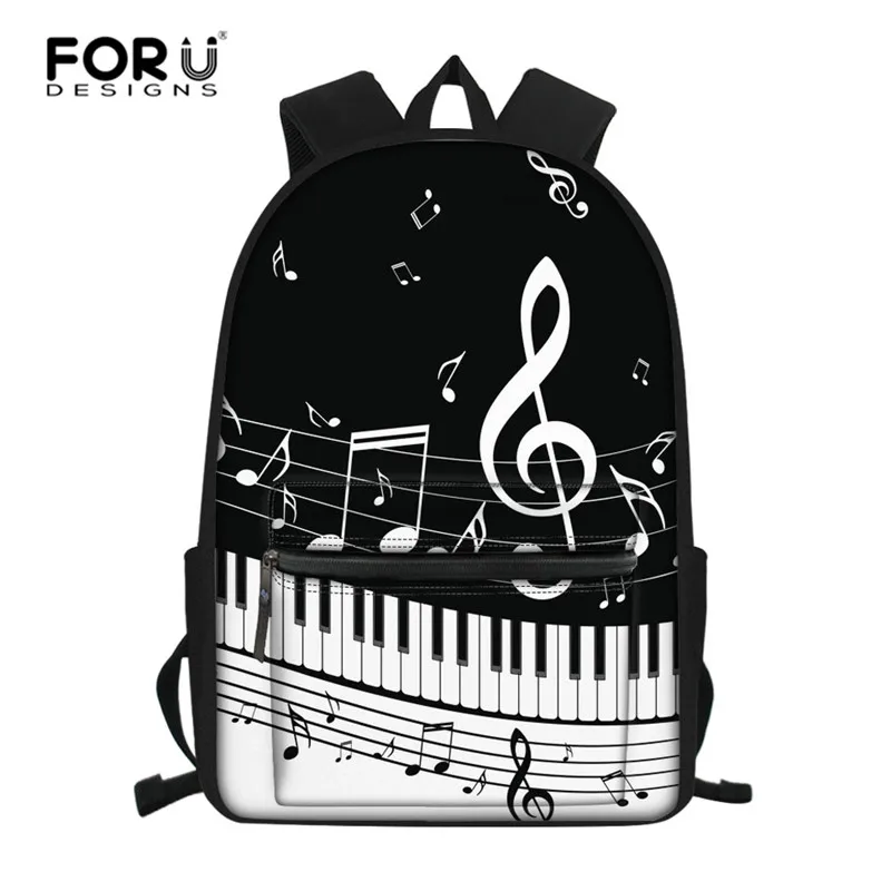 

FORUDESIGNS Music Note Piano Children School Backpack for Teenage Girls Kids School Shoulder Scool Bag Bagpack Women mochila