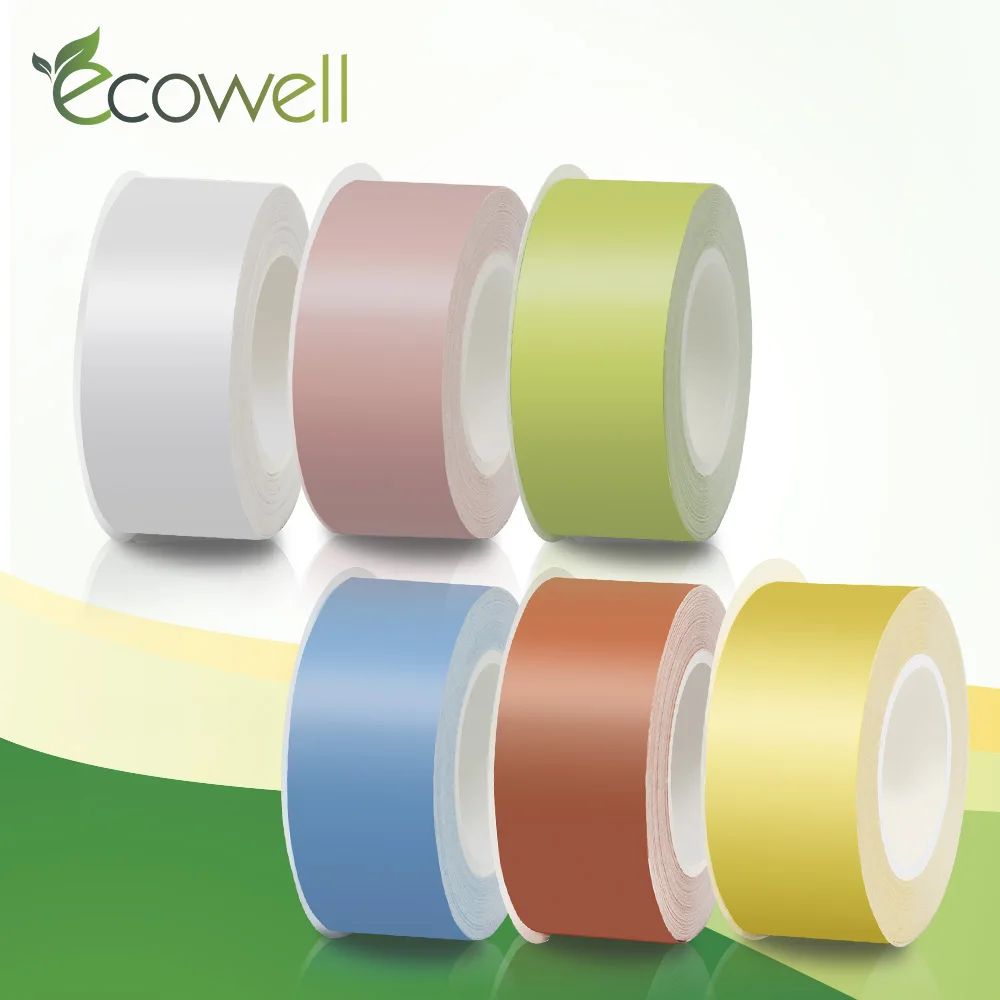 Этикетка Ecowell 15 мм * 4 м термоэтикетка LP15G LP15S LP15P LP15Y LP15R LP15B для Kingjim Tepra Lite устройство