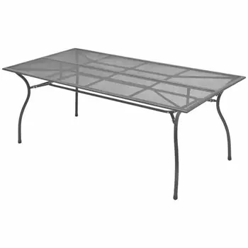 

【AU Warehouse】Furniture Outdoor Dining Table Steel Mesh 180x90x72 cm