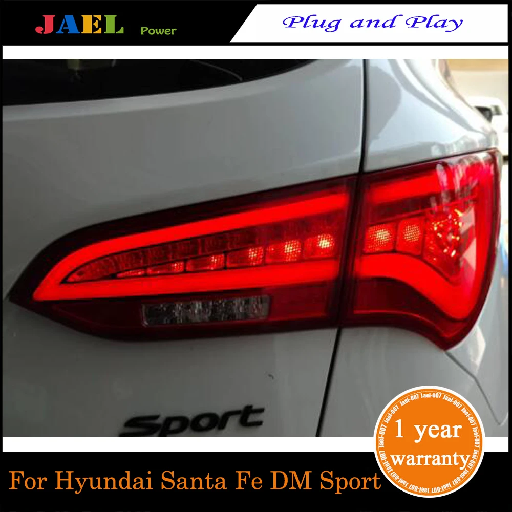 Светодиодный задний светильник s Для Santa Fe DM Sport 2013~ светодиодный задний фонарь сигнальный тормозной задний светильник