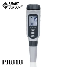 Professional Pen Type PH Meter Portable PH Water Quality Tester Acidometer for Aquarium Acidimeter water PH acidity meter PH818