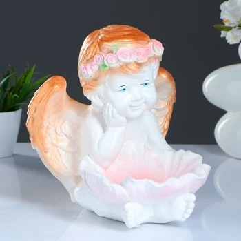 

Figure "Angel with a water lily" 23x23x27cm white gold 3739379
