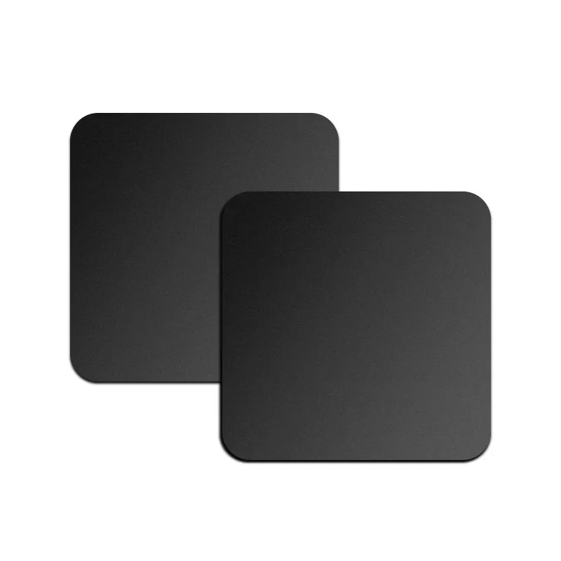 40x40mm 2 шт Черная Металлическая универсальная пластина диск железный лист для Iphone samsung круглый квадратный магнит магнитный автомобильный держатель для мобильного телефона - Цвет: 40x40mm