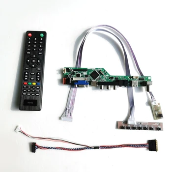 

For LP156WHB-TLD1/TLD2 1366*768 notebook PC LVDS 40Pin WLED T.V screen controller drive board 15.6" VGA+HDMI+AV+USB+RF DIY kit