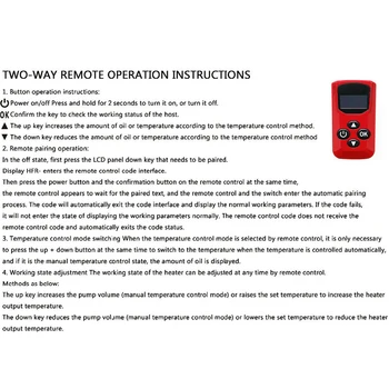 

Hot Durable Remote Control Universal Portable Air Parking Heater Car Switch Square Practical Useful LCD Display Auto Direct Fit