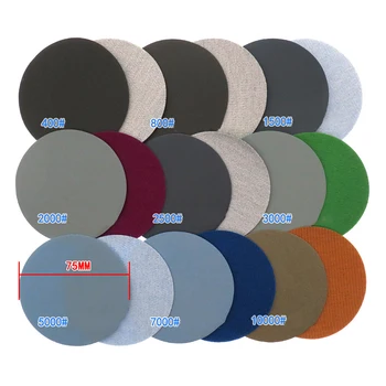 

45pcs 3 Wet & Dry Sanding Pad Discs 400-10000 Grit Hook & Loop Mixed Sandpaper