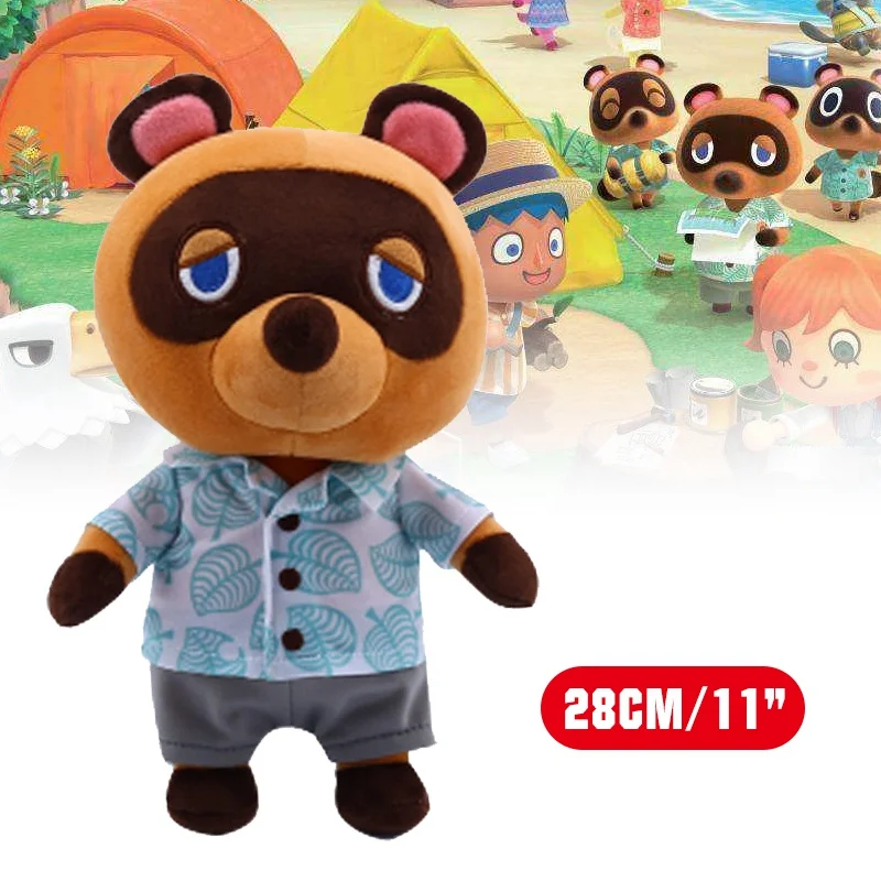 

Animal Crossing Toy Tom Nook Raccoon Plush Toy 28cm Anime Cosplay Bear Figure Soft Cartoon Stuffed Pillow Doll Game Character