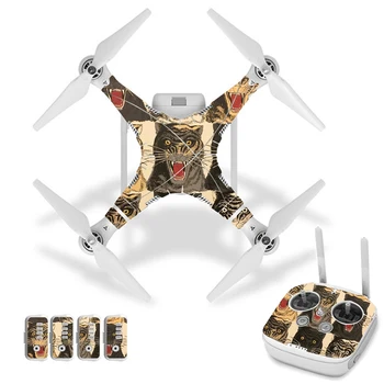

Leopard Style Vinyl Skin Sticker for DJI Phantom 3 Drone And Remote Controller 0225